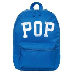 Pop Classic Bold Font FatherS Day Pop Gift 16 in Basic Backpack