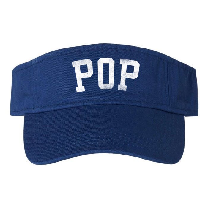 Pop Classic Bold Font FatherS Day Pop Gift Valucap Bio-Washed Visor