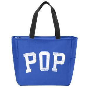 Pop Classic Bold Font FatherS Day Pop Gift Zip Tote Bag