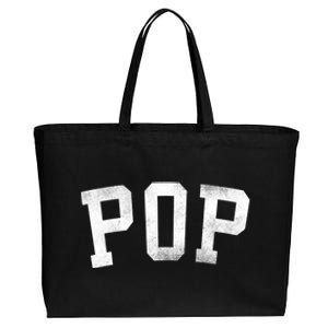 Pop Classic Bold Font FatherS Day Pop Gift Cotton Canvas Jumbo Tote