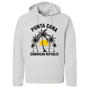 Punta Cana Beach Souvenir RD Dominican Republic 2022 Performance Fleece Hoodie