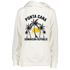 Punta Cana Beach Souvenir RD Dominican Republic 2022 Womens Funnel Neck Pullover Hood