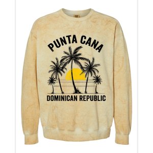 Punta Cana Beach Souvenir RD Dominican Republic 2022 Colorblast Crewneck Sweatshirt