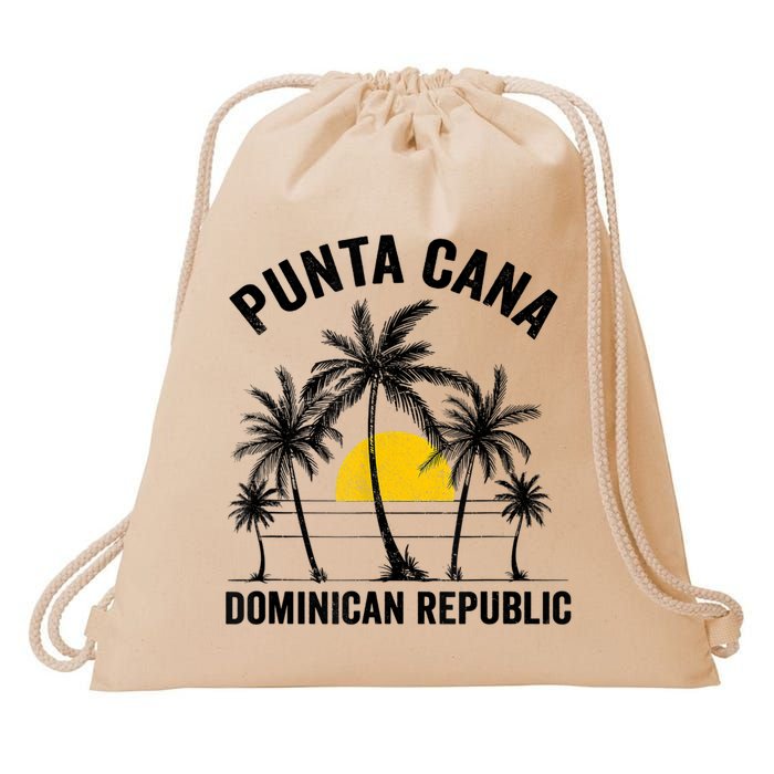 Punta Cana Beach Souvenir RD Dominican Republic 2022 Drawstring Bag