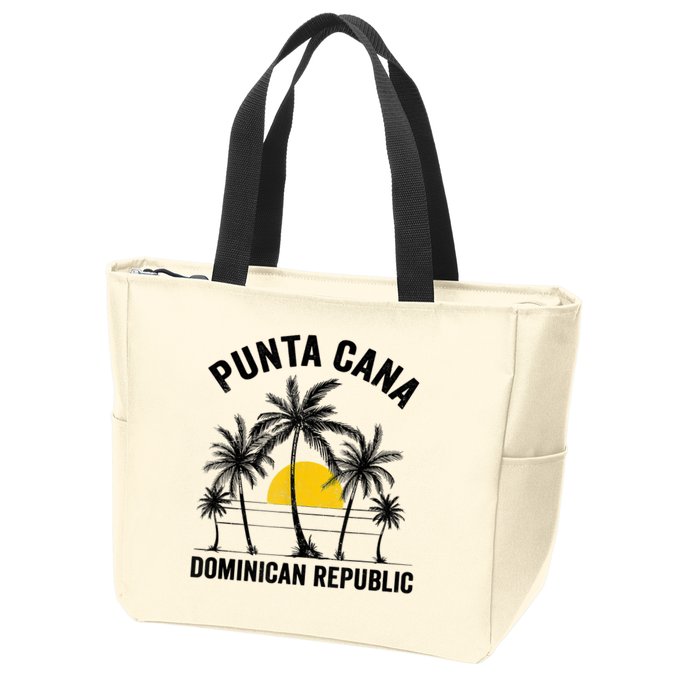Punta Cana Beach Souvenir RD Dominican Republic 2022 Zip Tote Bag