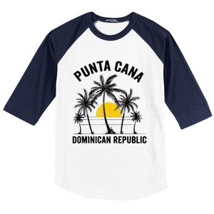 Punta Cana Beach Souvenir RD Dominican Republic 2022 Baseball Sleeve Shirt