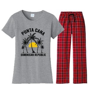 Punta Cana Beach Souvenir RD Dominican Republic 2022 Women's Flannel Pajama Set