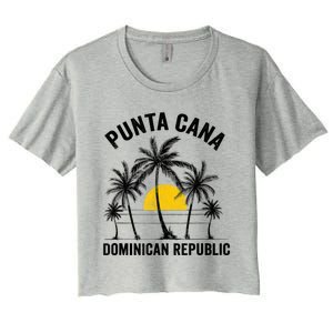 Punta Cana Beach Souvenir RD Dominican Republic 2022 Women's Crop Top Tee