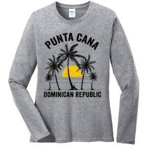 Punta Cana Beach Souvenir RD Dominican Republic 2022 Ladies Long Sleeve Shirt