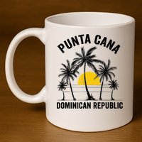 Punta Cana Beach Souvenir RD Dominican Republic 2022 11oz C Handle Ceramic Mug