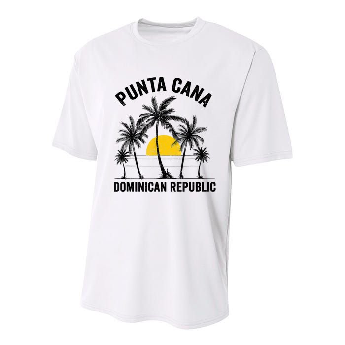 Punta Cana Beach Souvenir RD Dominican Republic 2022 Youth Performance Sprint T-Shirt
