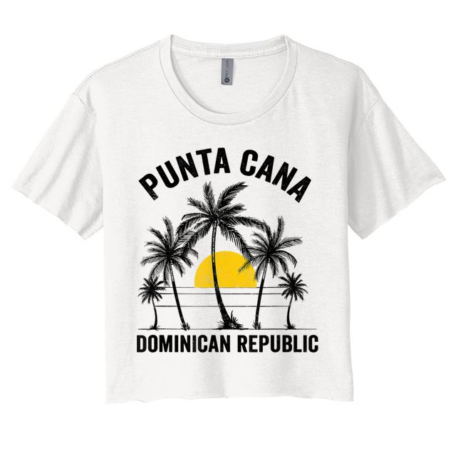 Punta Cana Beach Souvenir RD Dominican Republic 2022 Crop Top