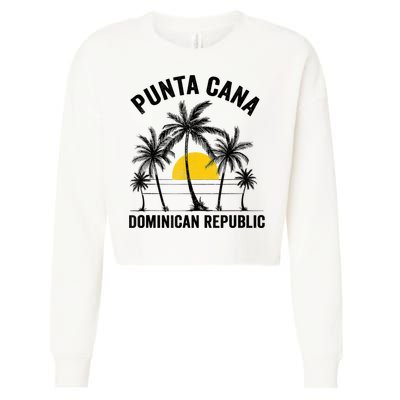 Punta Cana Beach Souvenir RD Dominican Republic 2022 Cropped Pullover Crew