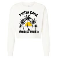 Punta Cana Beach Souvenir RD Dominican Republic 2022 Cropped Pullover Crew