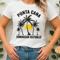 Punta Cana Beach Souvenir RD Dominican Republic 2022 Womens T-Shirt