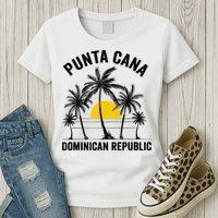 Punta Cana Beach Souvenir RD Dominican Republic 2022 Womens T-Shirt