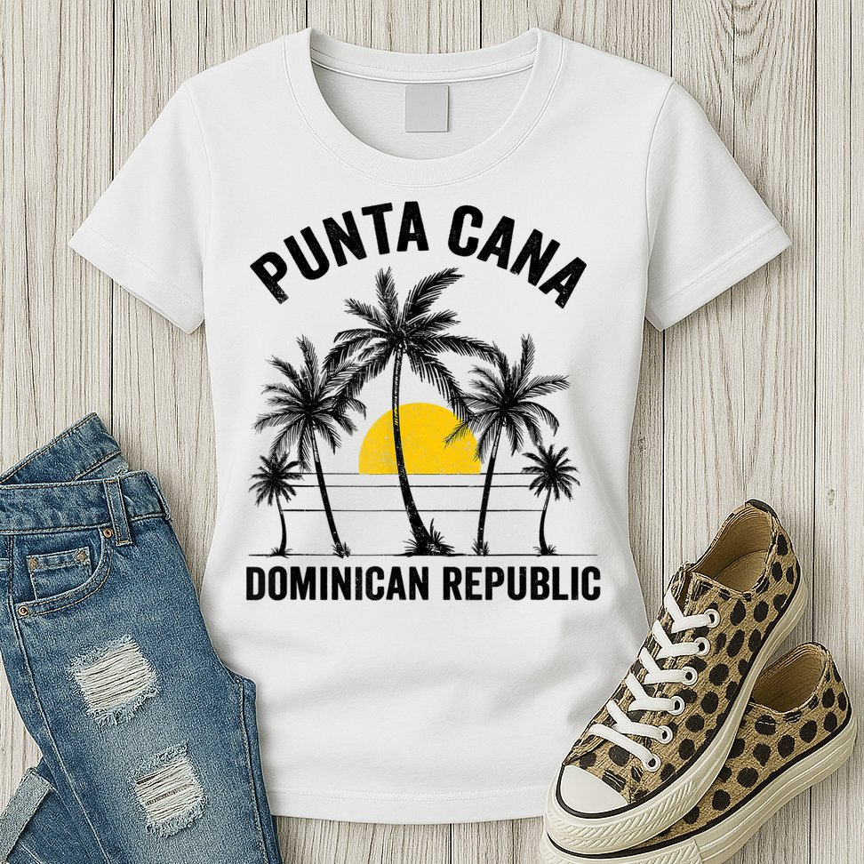Punta Cana Beach Souvenir RD Dominican Republic 2022 Womens T-Shirt