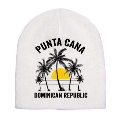 Punta Cana Beach Souvenir RD Dominican Republic 2022 Short Acrylic Beanie