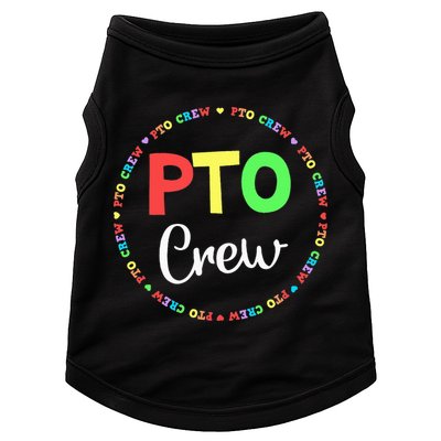 PTO Crew Back to School Matching Group Tee Parent Teacher Doggie Tank