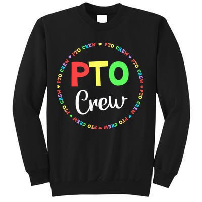 PTO Crew Back to School Matching Group Tee Parent Teacher Sweatshirt