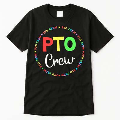 PTO Crew Back to School Matching Group Tee Parent Teacher Tall T-Shirt