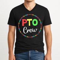 PTO Crew Back to School Matching Group Tee Parent Teacher V-Neck T-Shirt