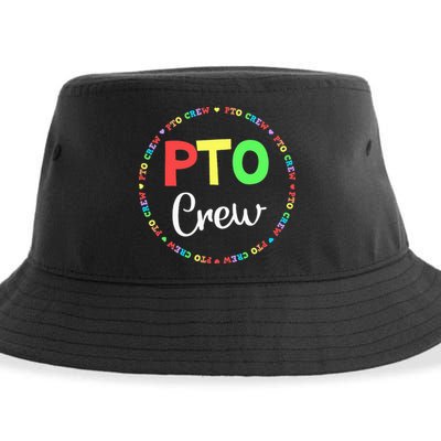 PTO Crew Back to School Matching Group Tee Parent Teacher Sustainable Bucket Hat