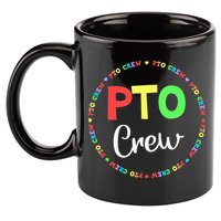 PTO Crew Back to School Matching Group Tee Parent Teacher 11oz C Handle Ceramic Mug