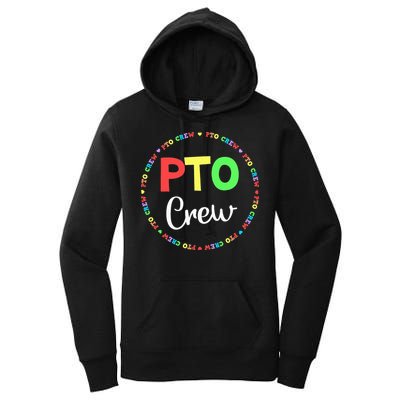 PTO Crew Back to School Matching Group Tee Parent Teacher Women's Pullover Hoodie