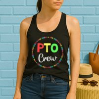 PTO Crew Back to School Matching Group Tee Parent Teacher Womens Tank Top