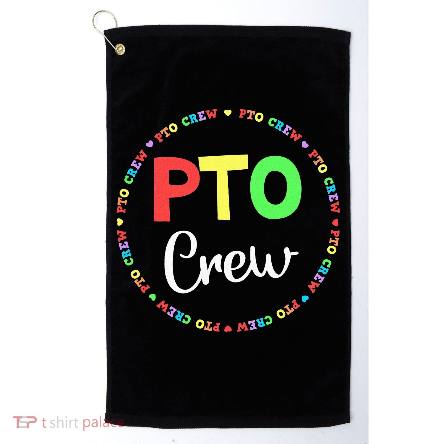 PTO Crew Back to School Matching Group Tee Parent Teacher Golf Towel
