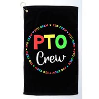 PTO Crew Back to School Matching Group Tee Parent Teacher Golf Towel