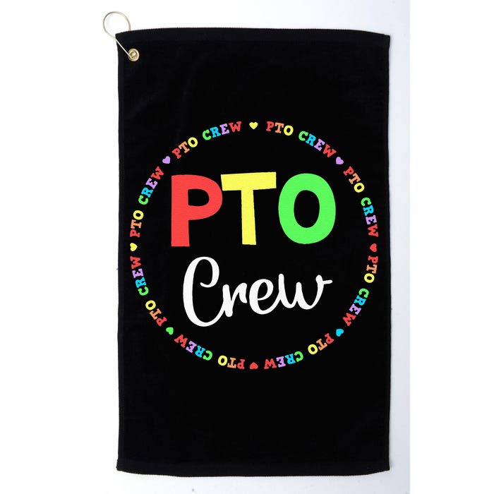 PTO Crew Back to School Matching Group Tee Parent Teacher Golf Towel