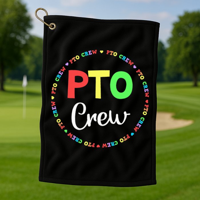 PTO Crew Back to School Matching Group Tee Parent Teacher Golf Towel