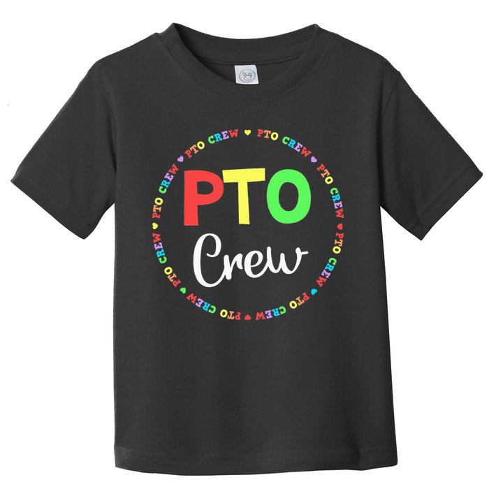 PTO Crew Back to School Matching Group Tee Parent Teacher Toddler T-Shirt