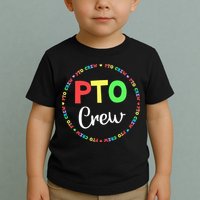 PTO Crew Back to School Matching Group Tee Parent Teacher Toddler T-Shirt