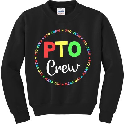 PTO Crew Back to School Matching Group Tee Parent Teacher Kids Sweatshirt