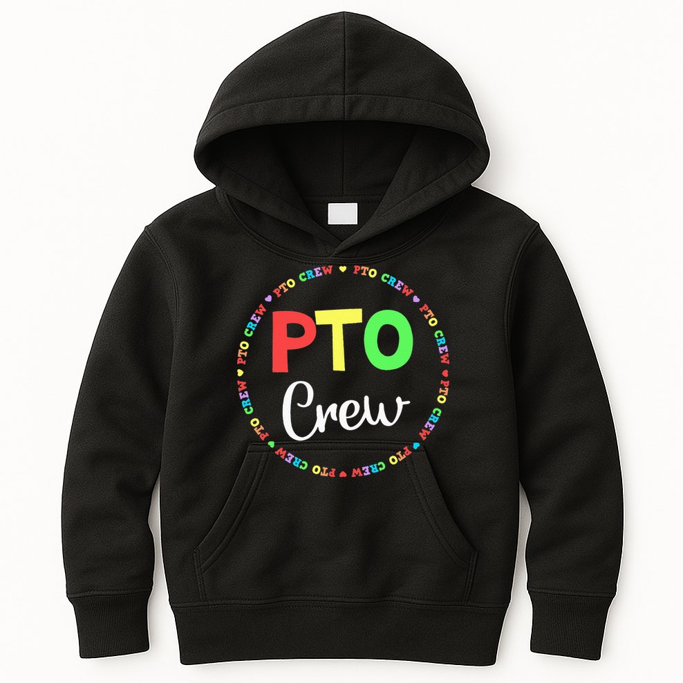 PTO Crew Back to School Matching Group Tee Parent Teacher Kids Hoodie