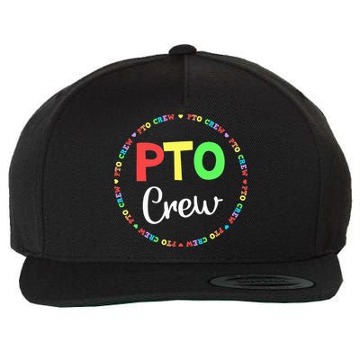PTO Crew Back to School Matching Group Tee Parent Teacher Wool Snapback Cap