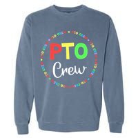 PTO Crew Back to School Matching Group Tee Parent Teacher Garment-Dyed Sweatshirt