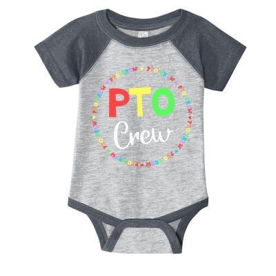 PTO Crew Back to School Matching Group Tee Parent Teacher Infant Baby Jersey Bodysuit