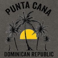 Punta Cana Beach Souvenir Rd Dominican Republic Cotton Canvas Backpack