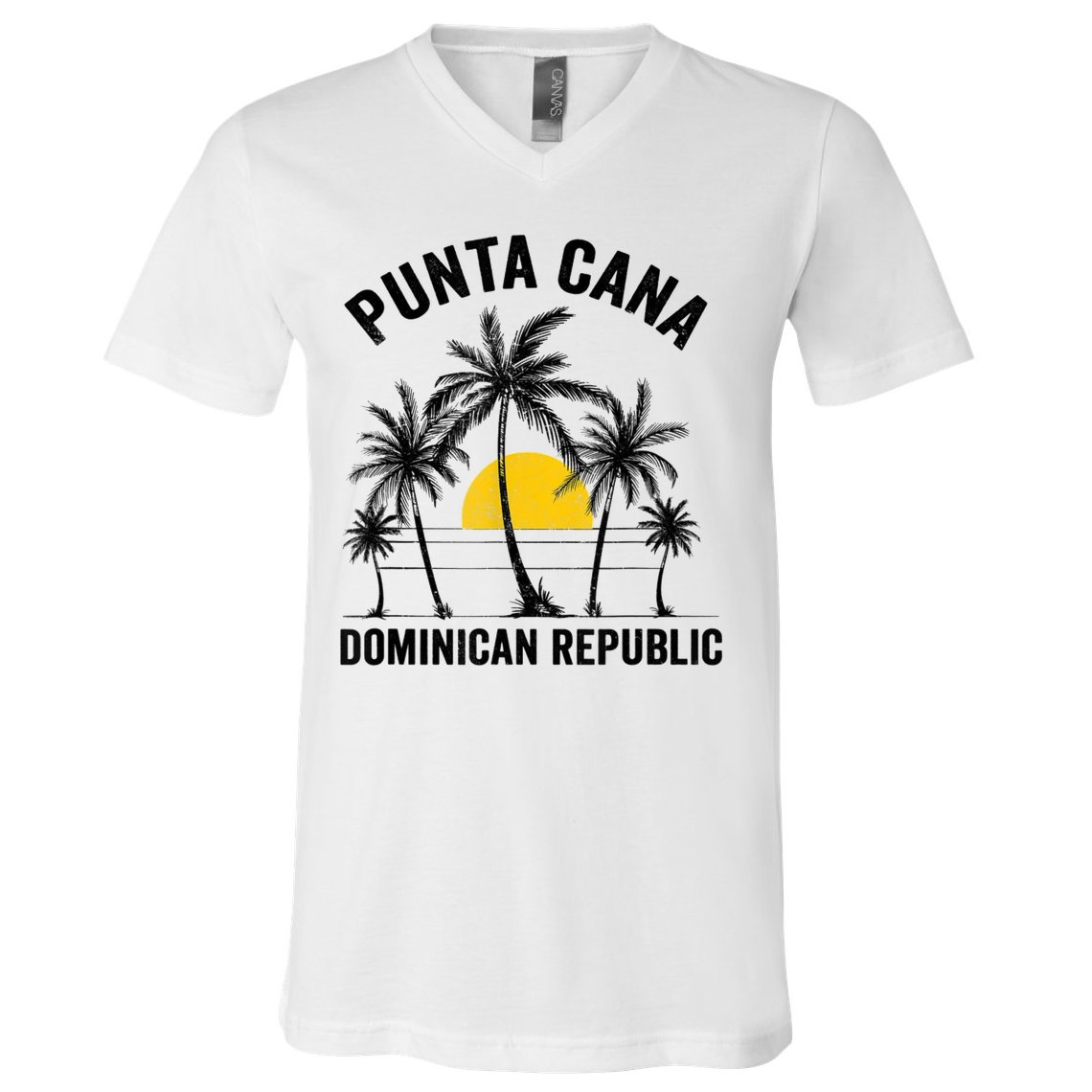 Punta Cana Beach Souvenir Rd Dominican Republic V-Neck T-Shirt