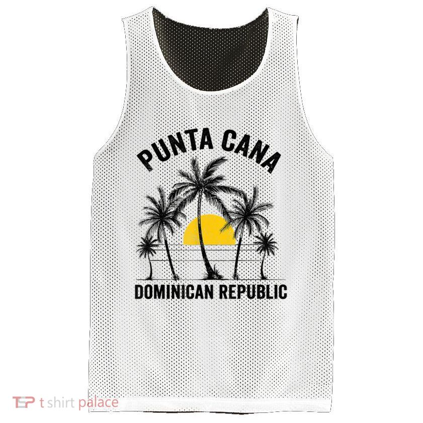 Punta Cana Beach Souvenir Rd Dominican Republic Mesh Reversible Basketball Jersey Tank