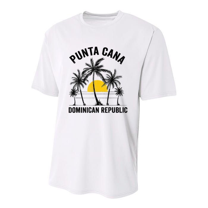 Punta Cana Beach Souvenir Rd Dominican Republic Youth Performance Sprint T-Shirt
