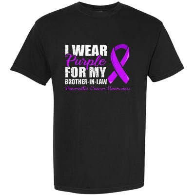 Pancreatic Cancer Brother In Law Pancreatic Cancer Garment-Dyed Heavyweight T-Shirt