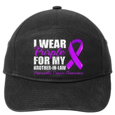 Pancreatic Cancer Brother In Law Pancreatic Cancer 7-Panel Snapback Hat