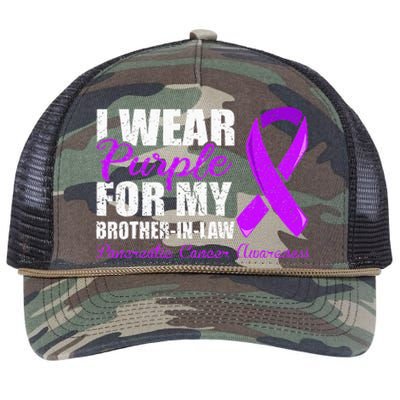 Pancreatic Cancer Brother In Law Pancreatic Cancer Retro Rope Trucker Hat Cap