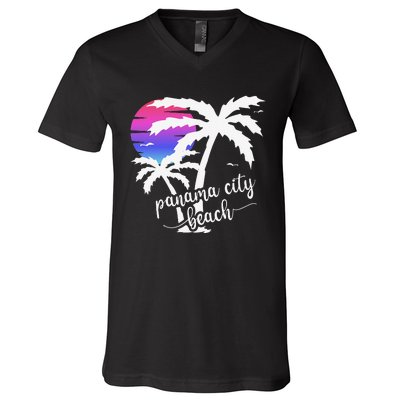 Panama City Beach Family Summer Vacation V-Neck T-Shirt