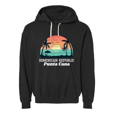 Punta Cana Beach Souvenir Hoodie Dominican Republic 2019 Garment-Dyed Fleece Hoodie